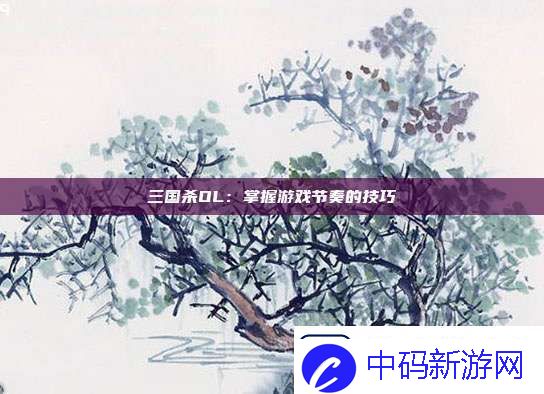 三国杀OL：掌握游戏节奏的技巧